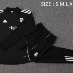 Conjunto Completo Sudadera Entrenamiento Real Madrid 2025 2026 Negro I Blanco