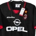 Cuarta Camiseta AC Milan Retro 1997 1998 Negro