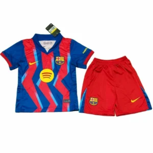 FC Barcelona Niños Conjunto 2025 2026 cuarta Rojo - Equipacion Fc Barcelona Niños | tiendasdefutboles