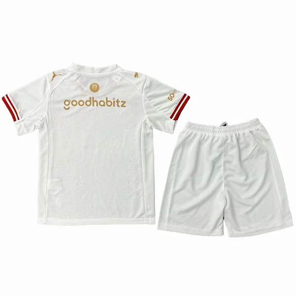 Cuarta Conjunto De Niños Eindhoven 2025 2026 Blanco PSV Eindhoven Niños Conjunto 2025 2026 cuarta Blanco - PSV Eindhoven Niños Barata | tiendasdefutboles