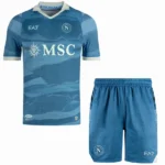 Cuarta Conjunto De Niños Napoli 2024 2025 Azul