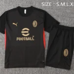 Entrenamiento Conjunto Completo AC Milan 2024 2025 Negro II Rojo