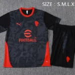 Entrenamiento Conjunto Completo AC Milan 2025 2026 Negro Rojo