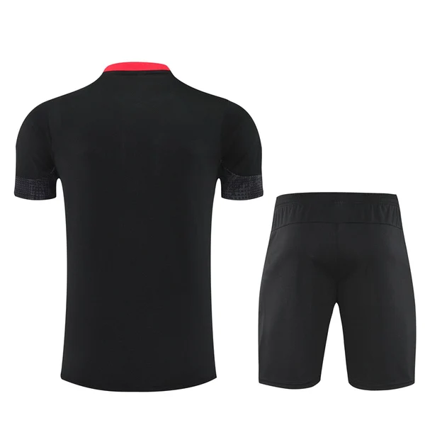 Entrenamiento Conjunto Completo AC Milan 2025 2026 Negro AC Milan Conjunto 2025 2026 Negro - Maglia Ac Milan | tiendasdefutboles