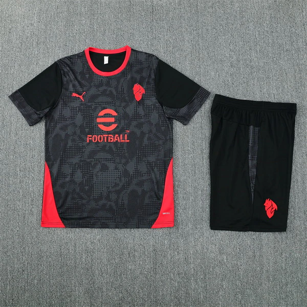 Entrenamiento Conjunto Completo AC Milan 2025 2026 Negro AC Milan Conjunto 2025 2026 Negro - Maglia Ac Milan | tiendasdefutboles