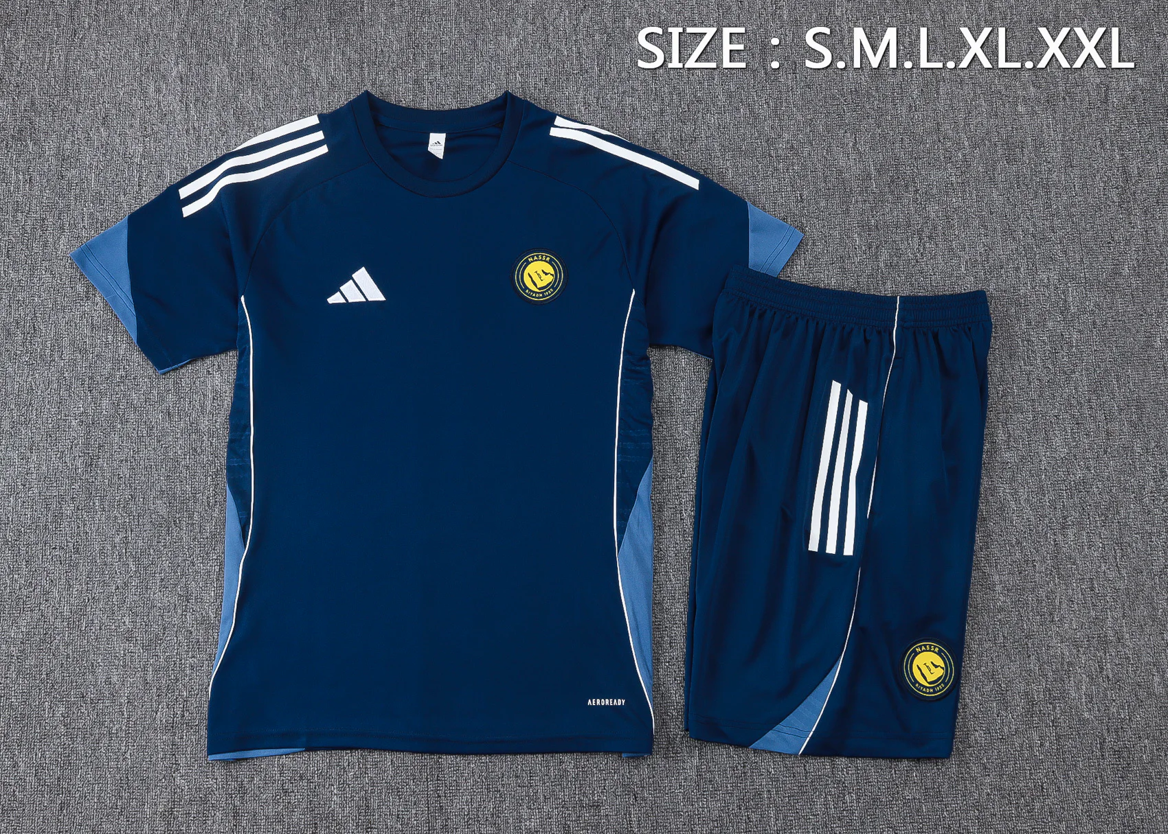 Entrenamiento Conjunto Completo Al Nassr 2025 2026 Azul Marino Al-Nassr FC Conjunto 2025 2026 Azul - Al Nassr Fc Maglia | tiendasdefutboles