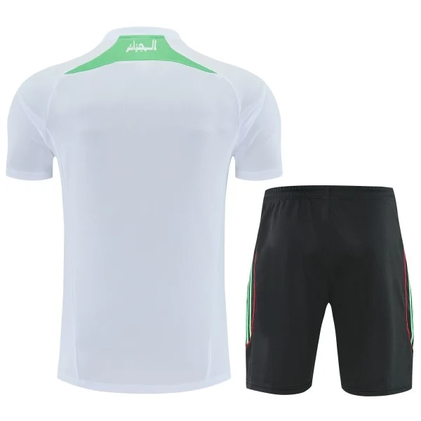 Entrenamiento Conjunto Completo Argelia 2026 Blanco Negro Argelia Conjunto 2026 Blanco - Argelia Barata | tiendasdefutboles