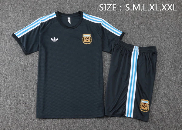 Entrenamiento Conjunto Completo Argentina 2026 Gris Marino Argentina Conjunto 2026 Gris - Maglia Argentina 2026 | tiendasdefutboles