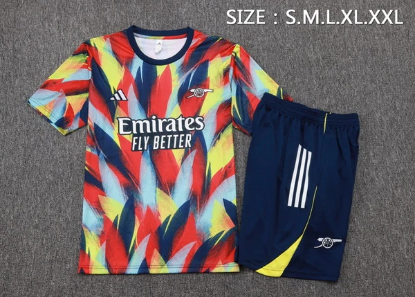 Entrenamiento Conjunto Completo Arsenal 2025 2026 Amarillo Azul Marino Arsenal Conjunto 2025 2026 Amarillo - Maglia Arsenal | tiendasdefutboles