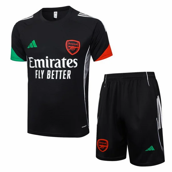 Entrenamiento Conjunto Completo Arsenal 2025 2026 Negro Rojo Arsenal Conjunto 2025 2026 Negro - Maglia Arsenal | tiendasdefutboles