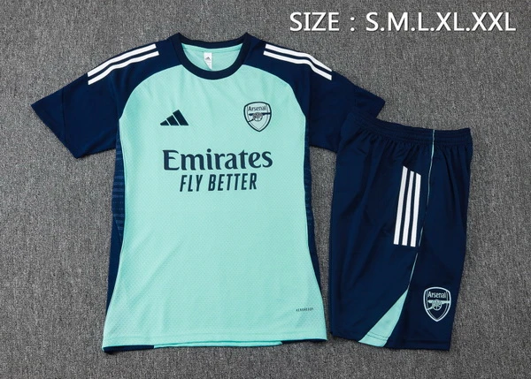 Entrenamiento Conjunto Completo Arsenal 2025 2026 Verde Azul Marino Arsenal Conjunto 2025 2026 Verde - Maglia Arsenal | tiendasdefutboles