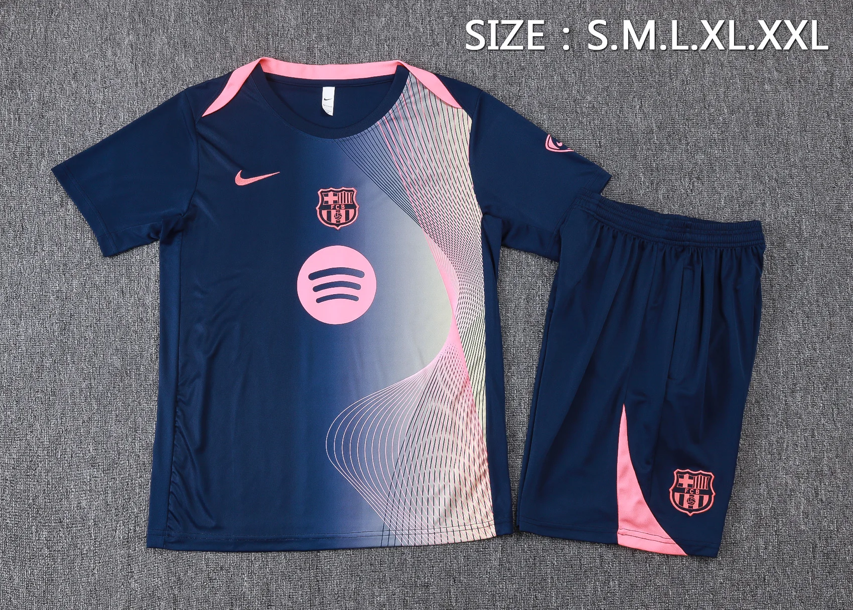 Entrenamiento Conjunto Completo Barcelona 2025 2026 Azul Marino Rosa FC Barcelona Conjunto 2025 2026 Azul - Tuta FC Barcelona | tiendasdefutboles