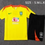 Entrenamiento Conjunto Completo Brasil 2026 Amarillo Naranja Negro