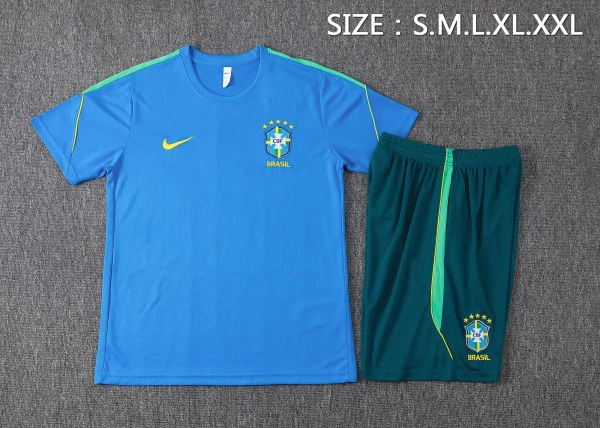Entrenamiento Conjunto Completo Brasil 2026 Azul Amarillo Verde Brasil Conjunto 2026 Azul - Brasil Barata | tiendasdefutboles