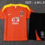 Entrenamiento Conjunto Completo Brasil 2026 Naranja Negro