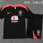 Entrenamiento Conjunto Completo Brasil 2026 Negro Naranja