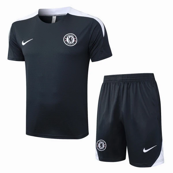 Entrenamiento Conjunto Completo Chelsea 2025 2026 Gris Blanco Chelsea Conjunto 2025 2026 Gris - Maglia Chelsea | tiendasdefutboles