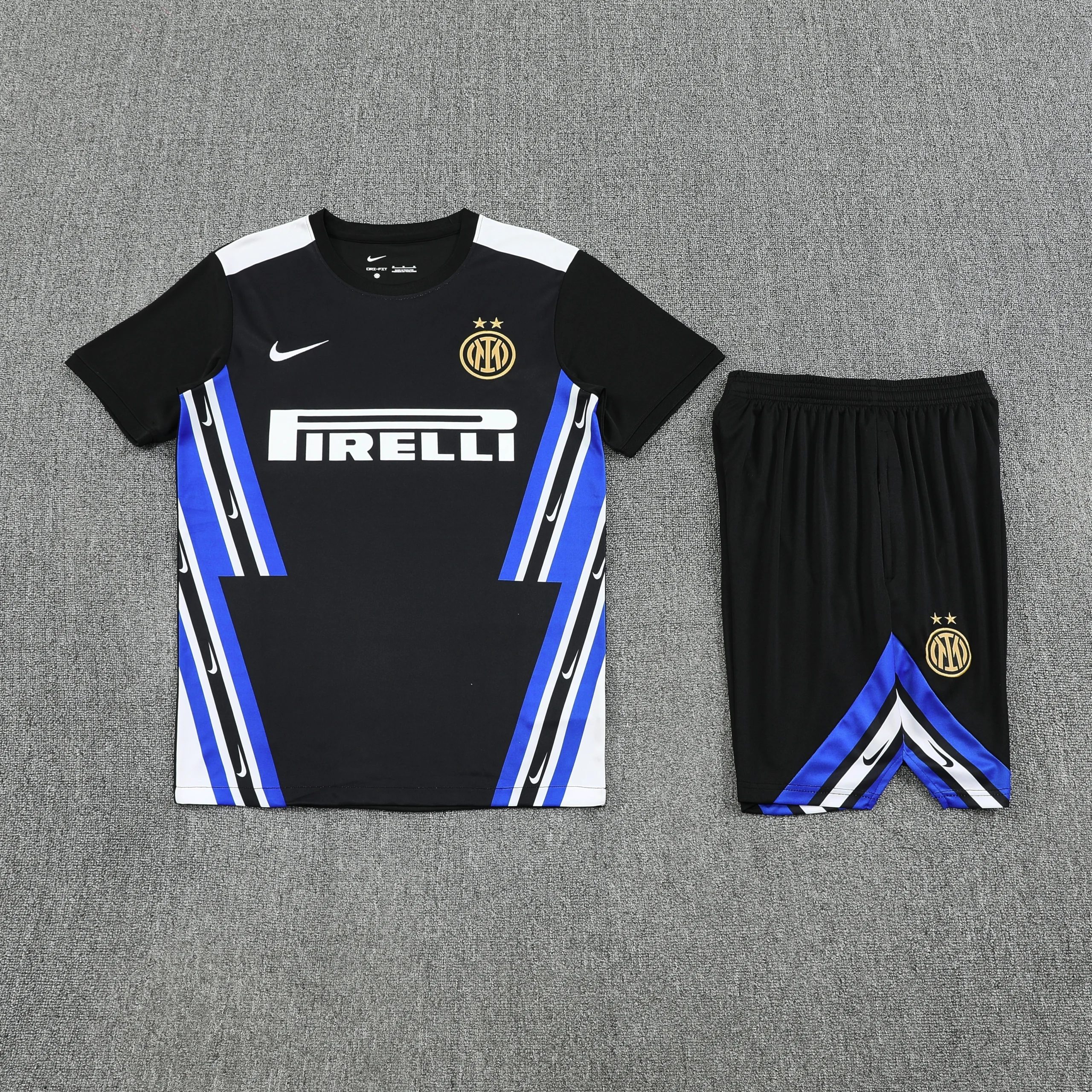 Entrenamiento Conjunto Completo Inter Milán 2025 2026 Negro Azul Inter Milán Conjunto 2025 2026 Negro - Tuta Inter Milán | tiendasdefutboles