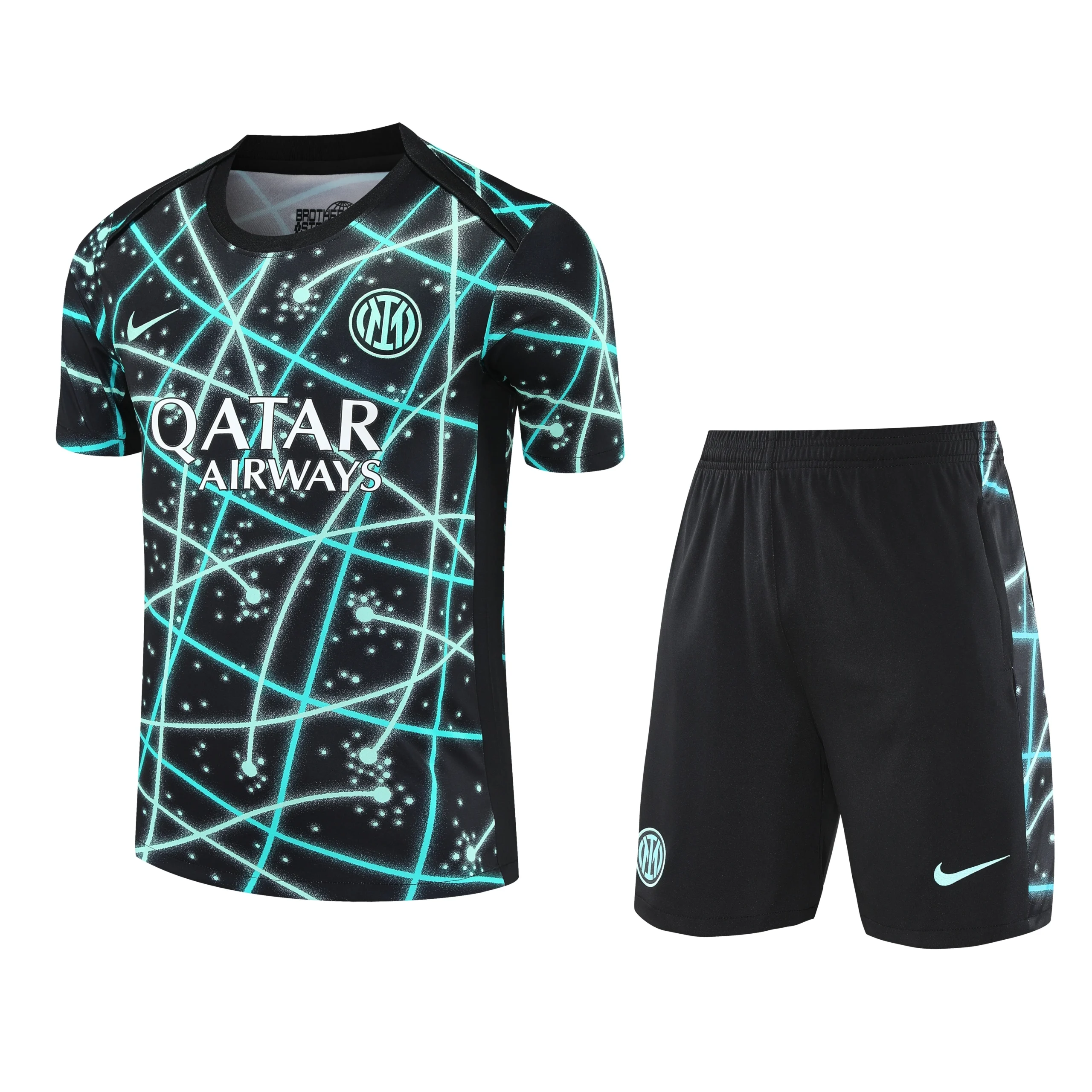 Entrenamiento Conjunto Completo Inter Milán 2025 2026 Verde Negro Inter Milán Conjunto 2025 2026 Verde - Tuta Inter Milán | tiendasdefutboles