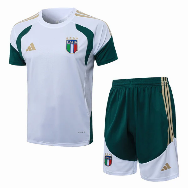 Entrenamiento Conjunto Completo Italia 2026 Blanco Verde Italia Conjunto 2026 Blanco - Equipación Italia | tiendasdefutboles