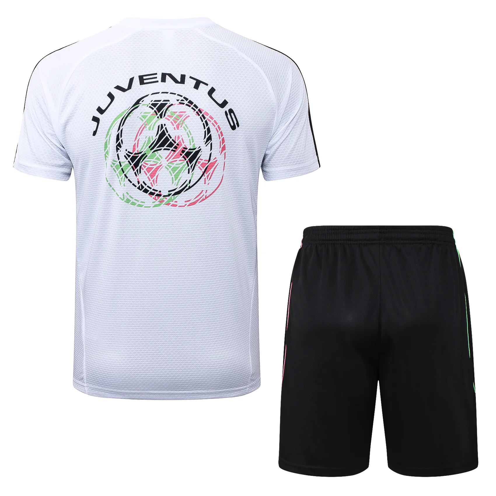 Entrenamiento Conjunto Completo Juventus 2025 2026 Blanco Rosa Negro Juventus Conjunto 2025 2026 Blanco - Equipación Juventus | tiendasdefutboles