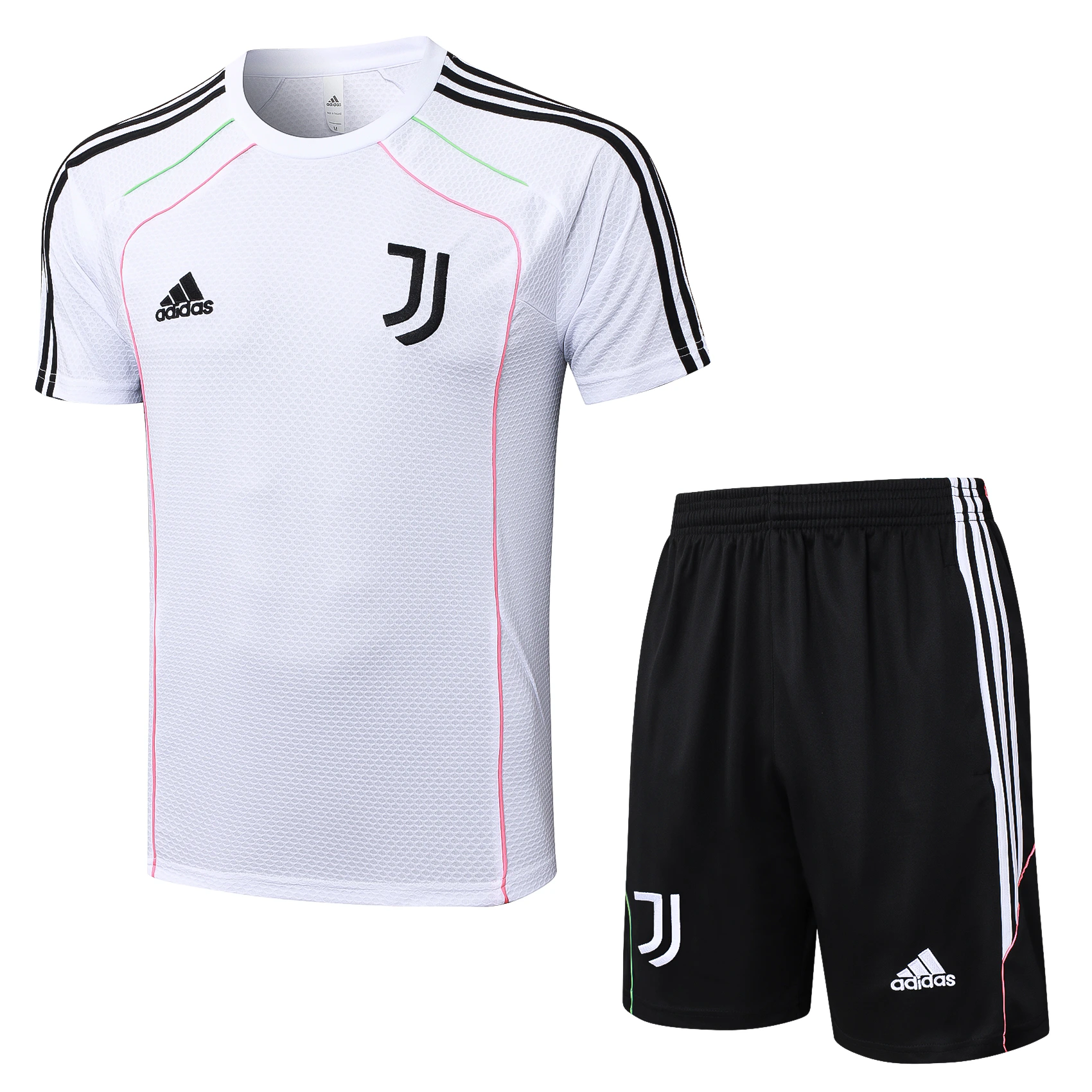 Entrenamiento Conjunto Completo Juventus 2025 2026 Blanco Rosa Negro Juventus Conjunto 2025 2026 Blanco - Equipación Juventus | tiendasdefutboles