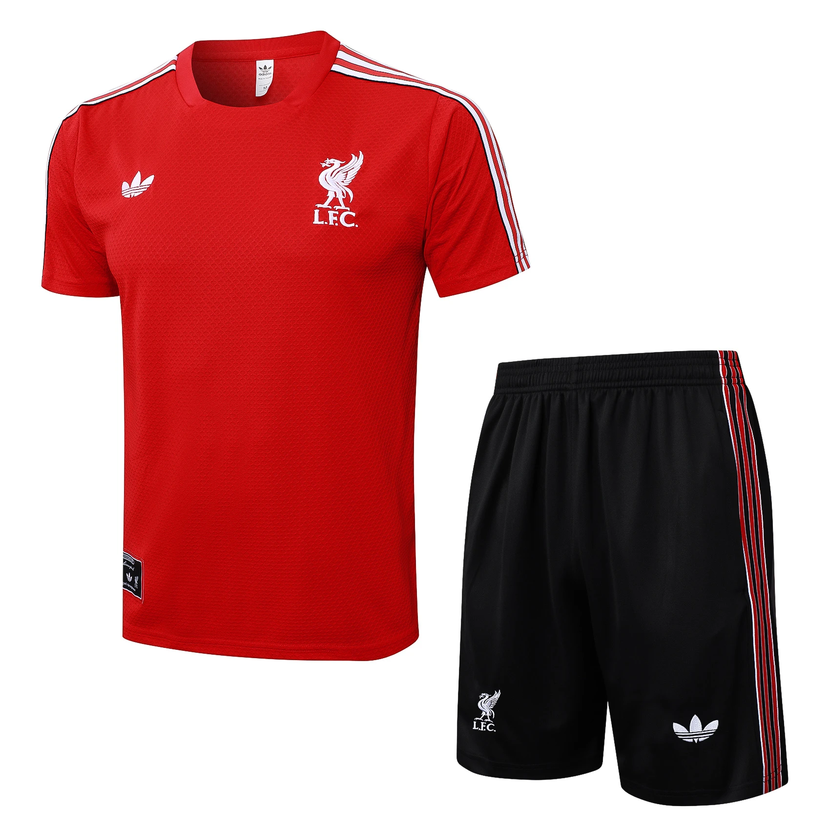 Entrenamiento Conjunto Completo Liverpool 2025 2026 Rojo Negro Liverpool Conjunto 2025 2026 Rojo - Maglia Liverpool | tiendasdefutboles