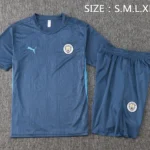 Entrenamiento Conjunto Completo Manchester City 2024 2025 Gris Azul