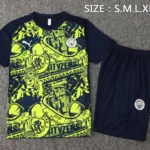 Entrenamiento Conjunto Completo Manchester City 2024 2025 Verde Azul Marino