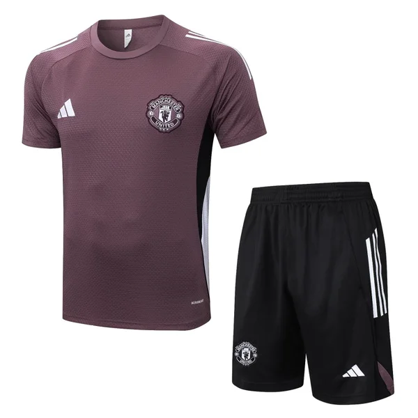 Entrenamiento Conjunto Completo Manchester United 2025 2026 Negro Amarillo Manchester United Conjunto 2025 2026 Negro - Maglia Manchester United | tiendasdefutboles