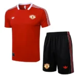 Entrenamiento Conjunto Completo Manchester United 2025 2026 Rojo Negro