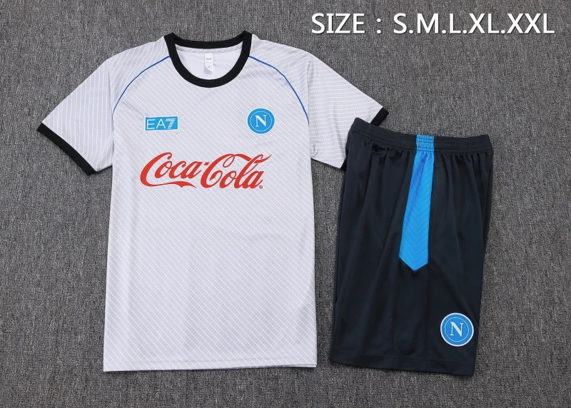 Entrenamiento Conjunto Completo Napoli 2025 2026 Blanco Azul SSC Napoli Conjunto 2025 2026 Blanco - Ssc Napoli Equipacion | tiendasdefutboles