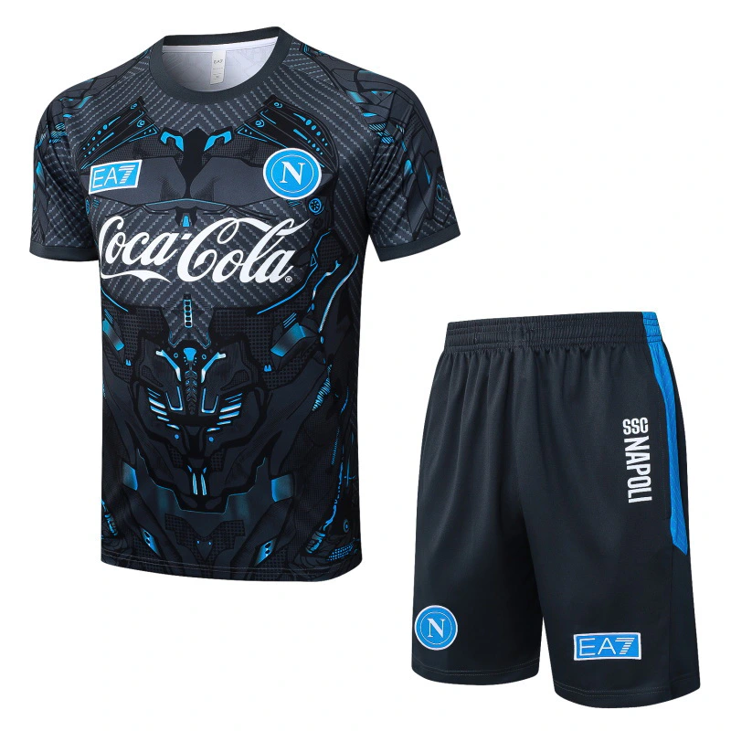 Entrenamiento Conjunto Completo Napoli 2025 2026 Gris Azul SSC Napoli Conjunto 2025 2026 Gris - Ssc Napoli Equipacion | tiendasdefutboles