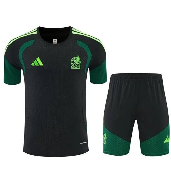 Entrenamiento Conjunto Completo Niños México 2026 Verde Negro México Niños Conjunto 2026 Verde - Playera Mexico 2026 Niños | tiendasdefutboles