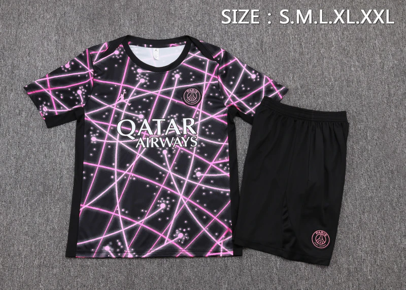 Entrenamiento Conjunto Completo Paris Saint Germain 2025 2026 Negro Rosa Paris Saint Germain Conjunto 2025 2026 Negro - Maglia Paris Saint Germain | tiendasdefutboles