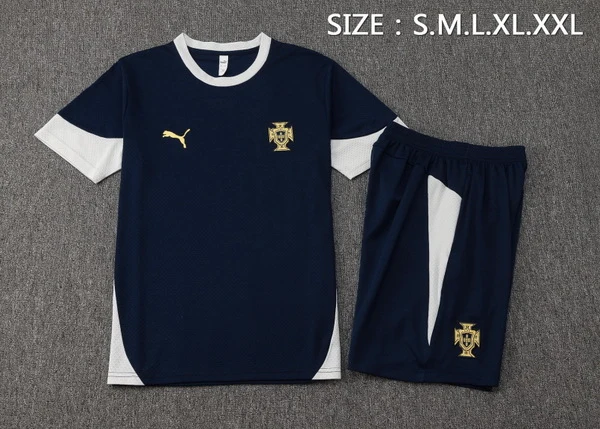 Entrenamiento Conjunto Completo Portugal 2026 Azul Blanco Portugal Conjunto 2026 Azul - Portugal Barata | tiendasdefutboles