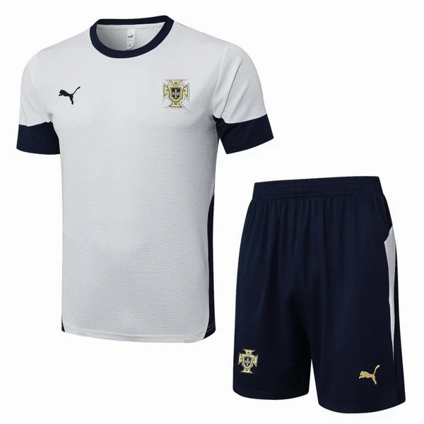Entrenamiento Conjunto Completo Portugal 2026 Blanco Azul Portugal Conjunto 2026 Blanco - Portugal Barata | tiendasdefutboles