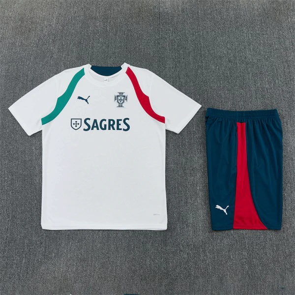 Entrenamiento Conjunto Completo Portugal 2026 Blanco Verde Portugal Conjunto 2026 Blanco - Portugal Barata | tiendasdefutboles
