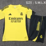 Entrenamiento Conjunto Completo Real Madrid 2025 2026 Amarillo Gris