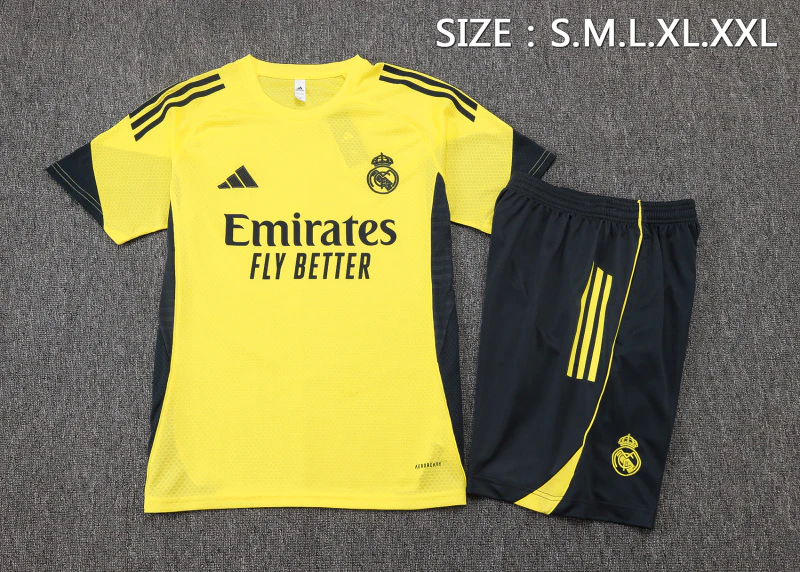 Entrenamiento Conjunto Completo Real Madrid 2025 2026 Amarillo Gris Real Madrid Conjunto 2025 2026 Amarillo - Maglia Real Madrid | tiendasdefutboles