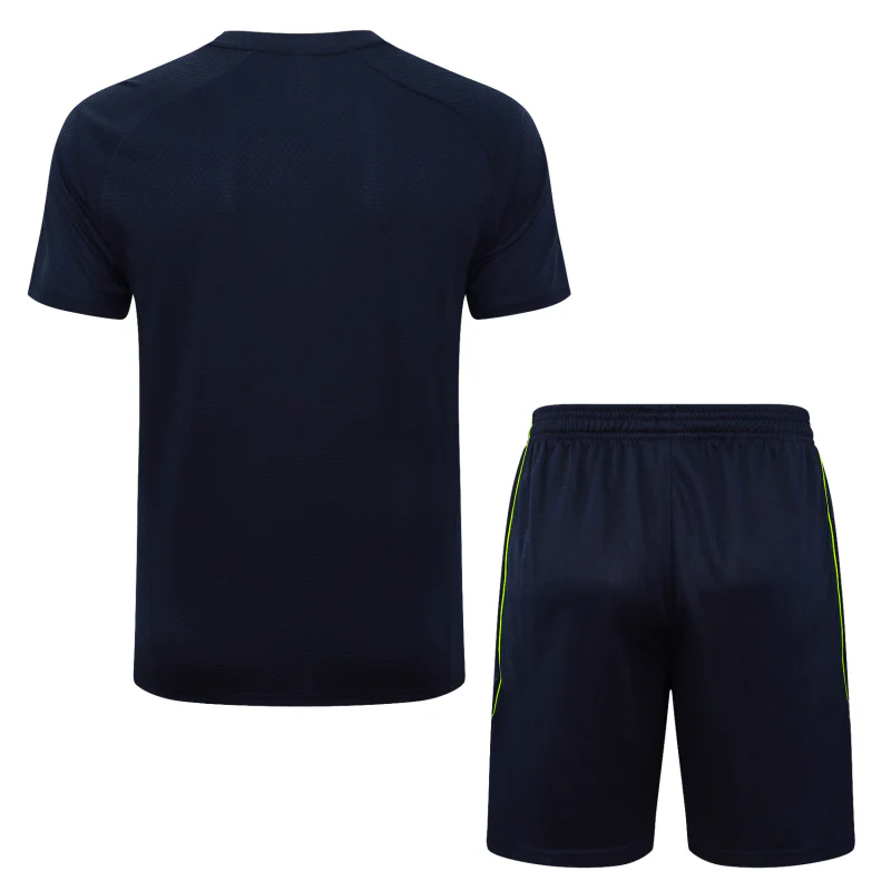 Entrenamiento Conjunto Completo Real Madrid 2025 2026 Azul Marino Verde Real Madrid Conjunto 2025 2026 Azul - Maglia Real Madrid | tiendasdefutboles