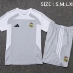 Entrenamiento Conjunto Completo Real Madrid 2025 2026 Gris Blanco