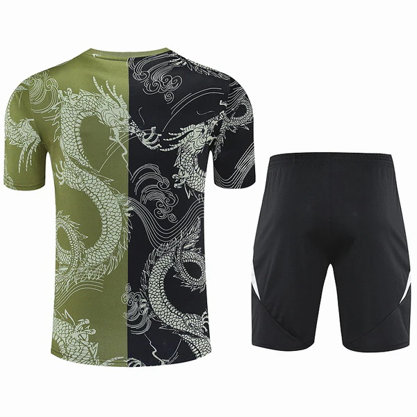 Entrenamiento Conjunto Completo Real Madrid 2025 2026 Negro Verde Real Madrid Conjunto 2025 2026 Negro - Maglia Real Madrid | tiendasdefutboles