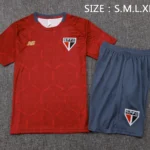Entrenamiento Conjunto Completo São Paulo 2025 2026 Rojo Gris