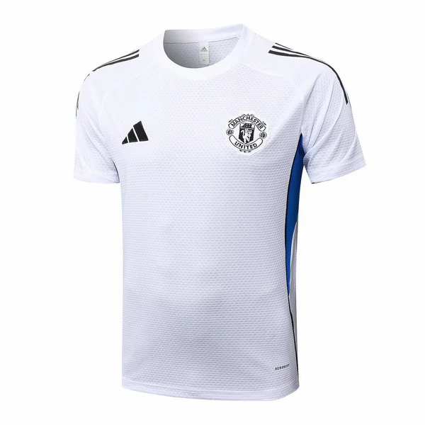 Entrenamiento Manchester United 2025 2026 Blanco Azul Manchester United Chándal 2025 2026 Blanco - Maglia Manchester United | tiendasdefutboles