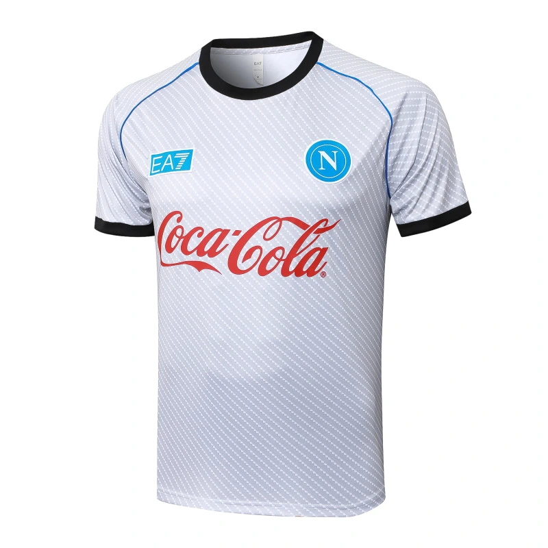Entrenamiento Napoli 2025 2026 Blanco Azul SSC Napoli Chándal 2025 2026 Blanco - Ssc Napoli Equipacion | tiendasdefutboles