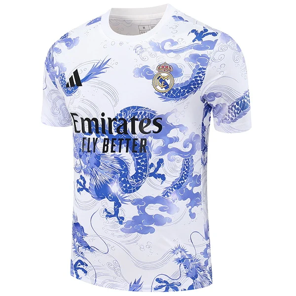 Entrenamiento Real Madrid 2025 2026 Blanco Azul Real Madrid Chándal 2025 2026 Blanco - Maglia Real Madrid | tiendasdefutboles