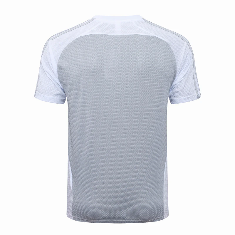 Entrenamiento Real Madrid 2025 2026 Gris Blanco Real Madrid Chándal 2025 2026 Gris - Maglia Real Madrid | tiendasdefutboles