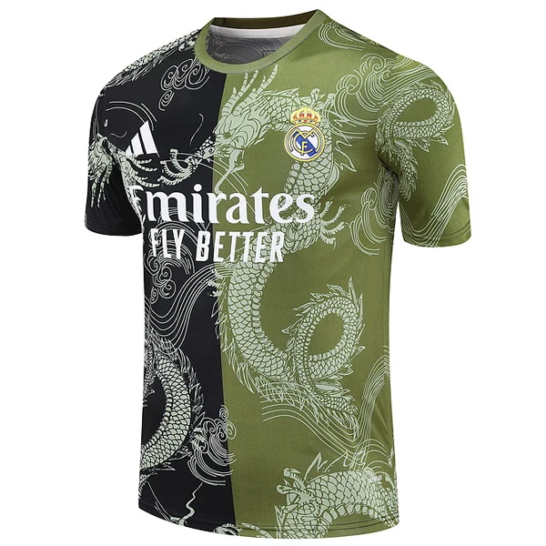Entrenamiento Real Madrid 2025 2026 Negro Verde Real Madrid Chándal 2025 2026 Negro - Maglia Real Madrid | tiendasdefutboles