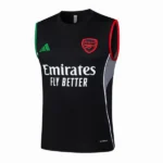 Entrenamiento Sin Mangas Arsenal 2025 2026 Negro Rojo